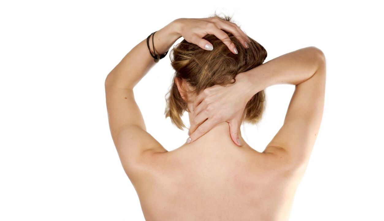 Automasaje del cuello para la osteocondrosis.
